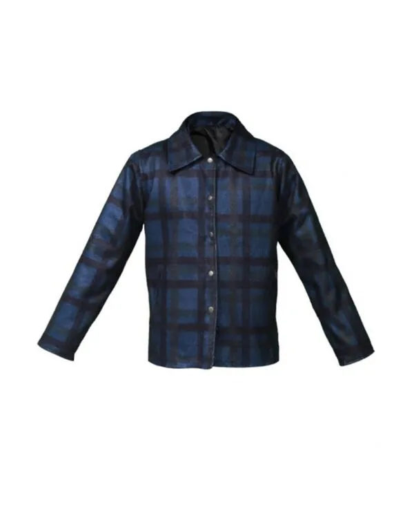 Ian Bohen Yellowstone Ryan Blue Flannel Jacket