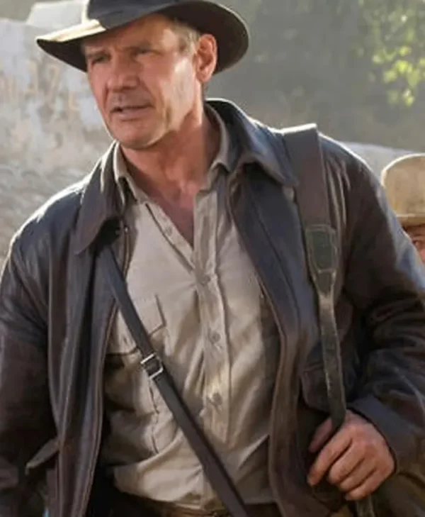 Indiana Jones Harrison Ford Distressed Brown Jacket