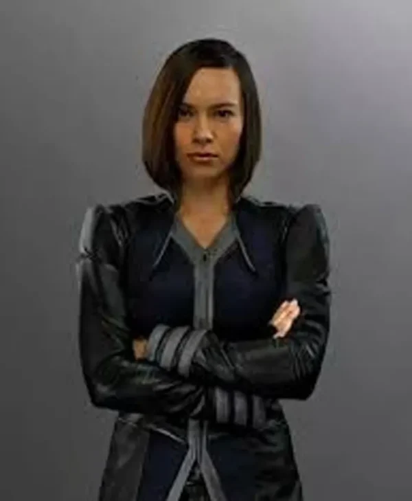 Inhumans Auran Black Leather Costume Jacket