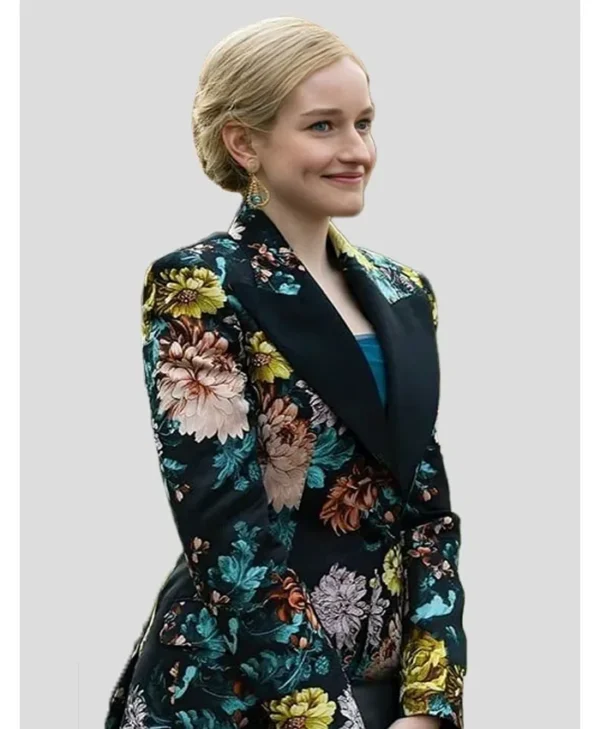 Inventing Anna S01 Julia Garner Wool Flowers Printed Blazer