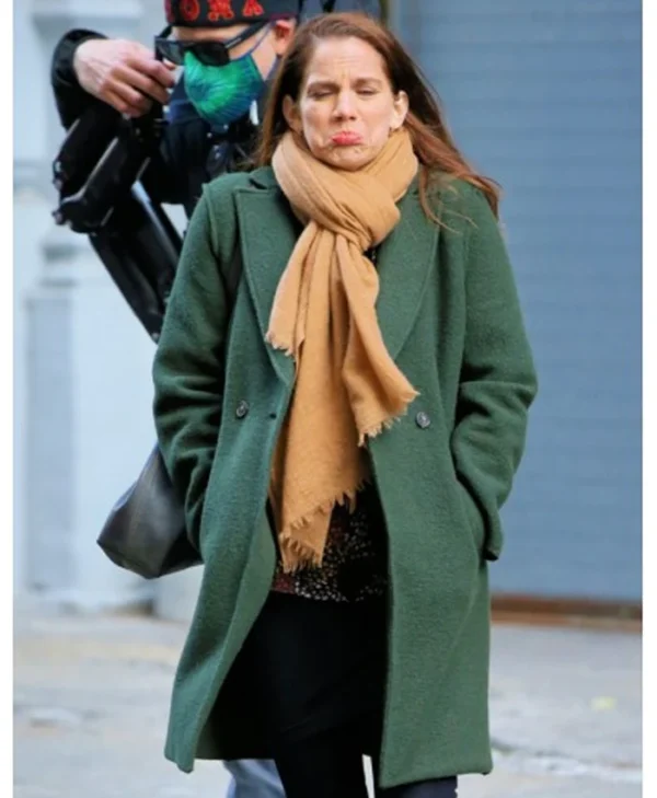 Inventing Anna Vivian Kent S01 Green Wool Coat