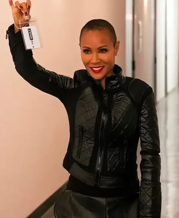 Jada Pinkett The Equalizer Black Quilted Leather Jacket