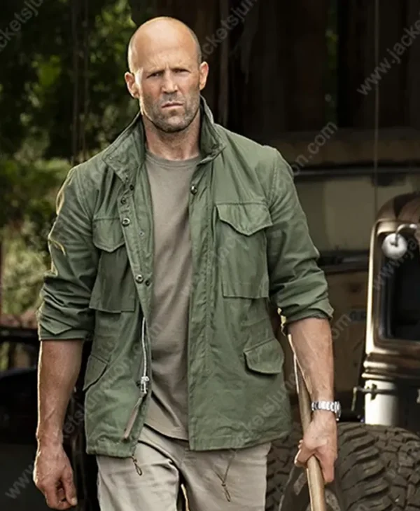 Jason Statham Hobbs & Deckard Shaw Green Jacket