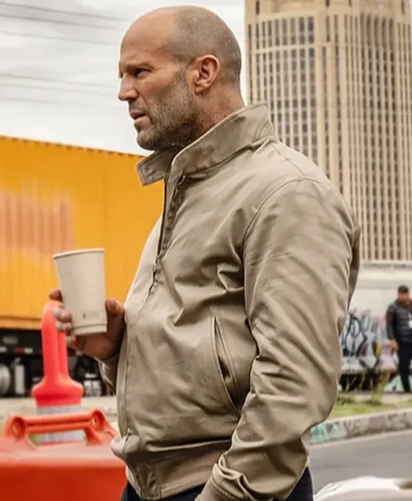 Jason Statham Wrath of Man Bomber Beige Jacket