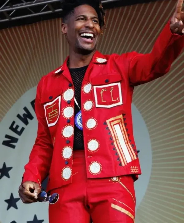 Jon Batiste Newport Folk Festival Red Jacket