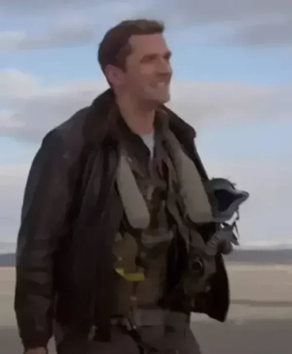 Jon Hamm Top Gun Maverick Aviator A2 Pilot Leather Jacket