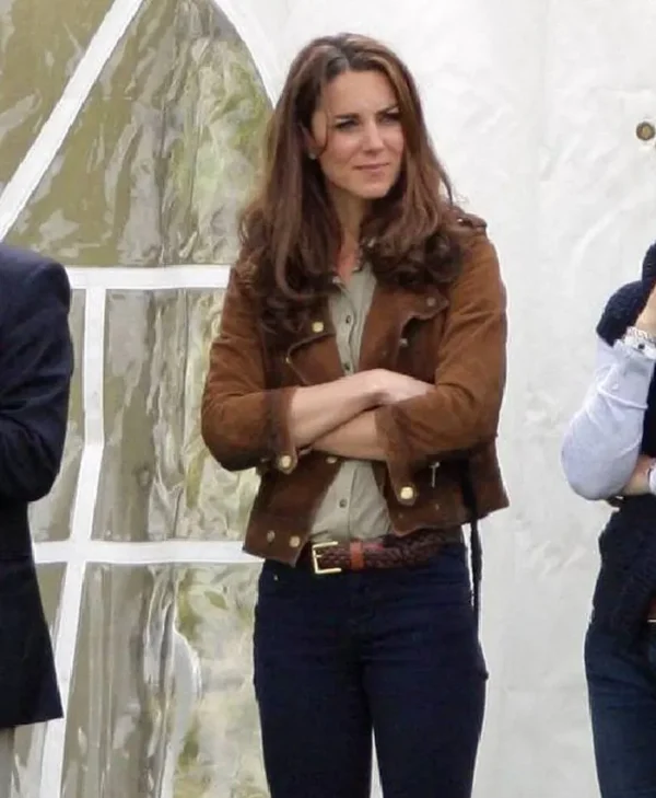 Kate Middleton Brown Leather Jacket For Sale