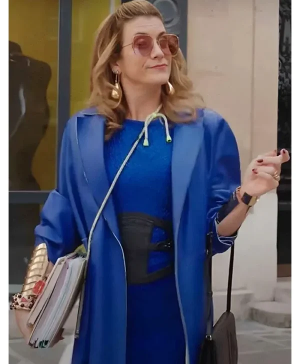 Kate Walsh Emily in Paris S03 Blue Coat