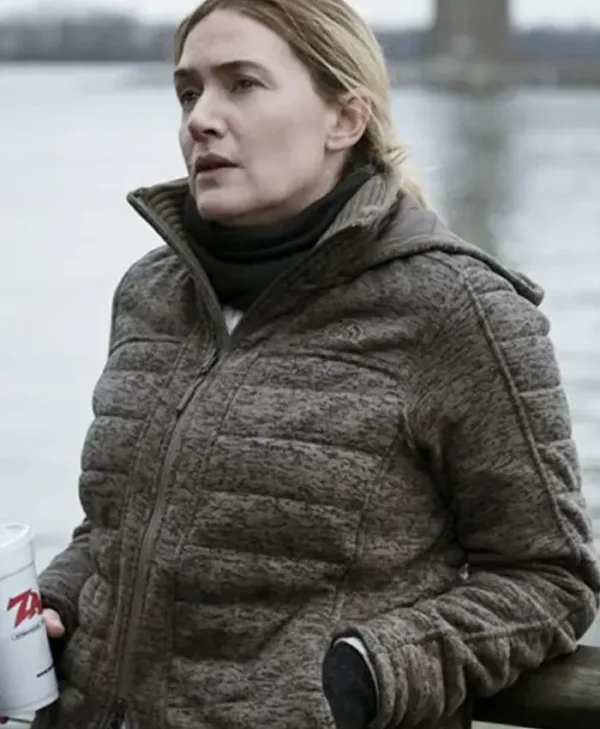 Kate Winslet Mare of Easttown Fleece Hooded Jacket