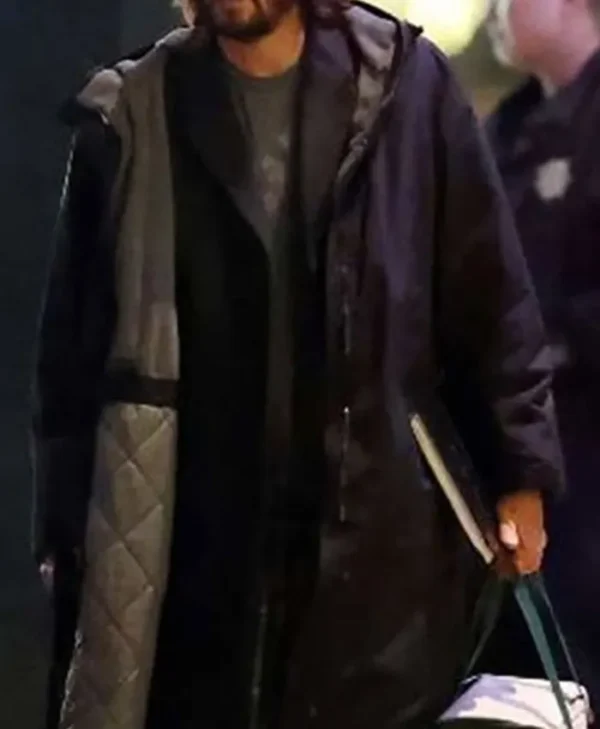 Keanu Reeves The Matrix 4 Neo Cotton Hooded Long Coat