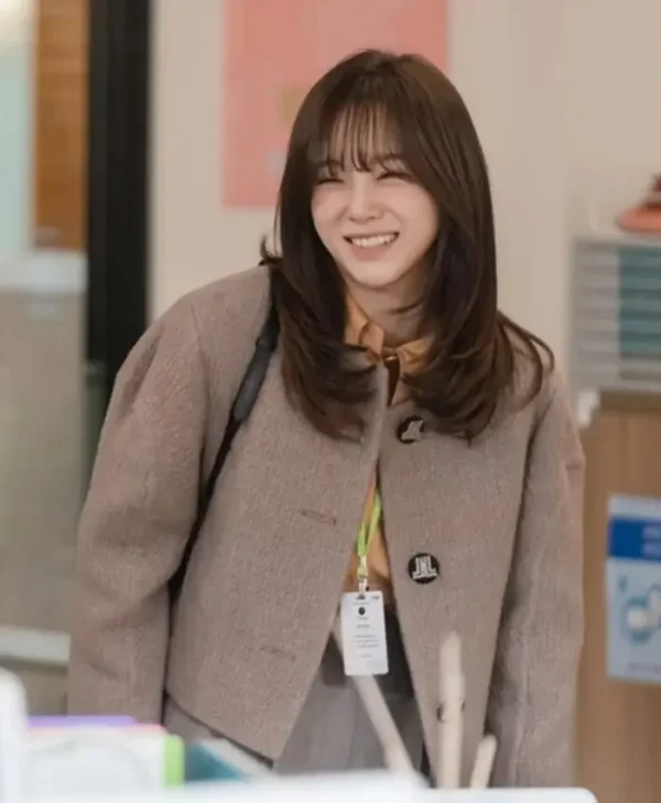 Kim Sejeong A Business Proposal Wool Brown Jacket