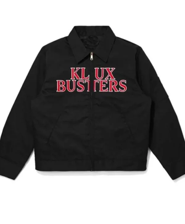 Klux Busters Logo Black Men Cotton Jacket