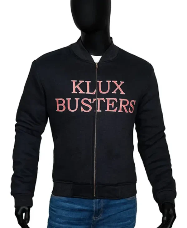 Klux Busters Logo On Back Black Cotton Jacket