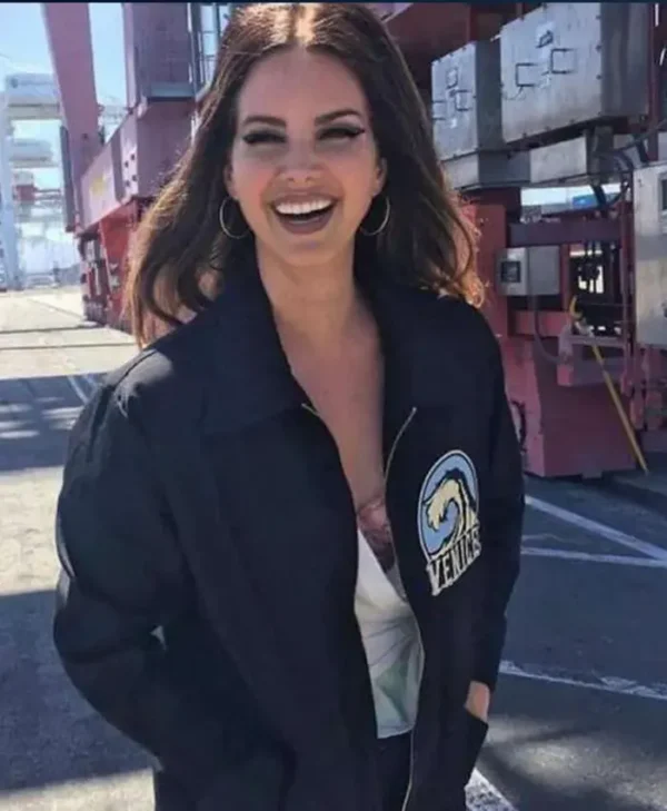 Lana Del Rey Venice Black Cotton Jacket