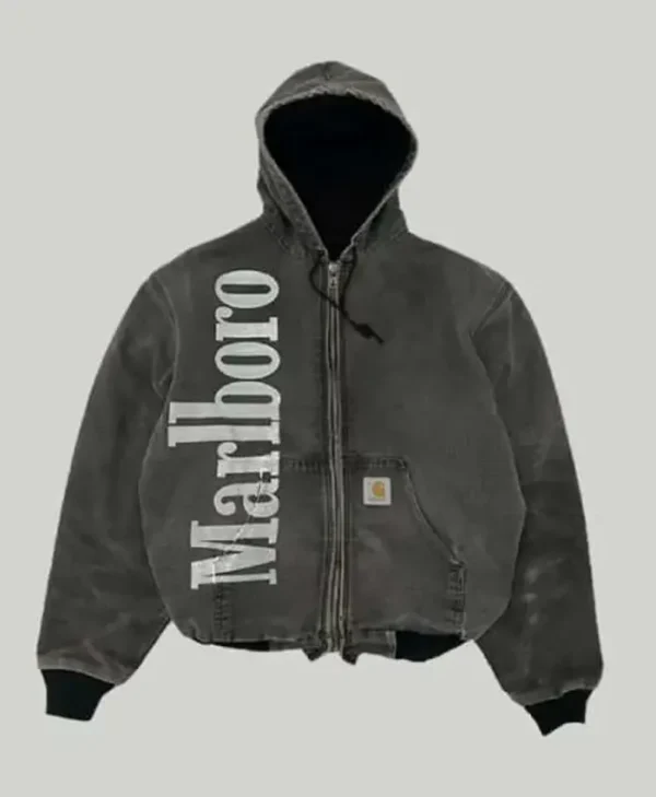 Marlboro Carhartt Grey Hooded Jacket