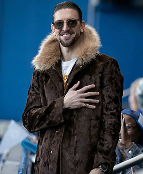 Maximilian Osinski Ted Lasso S03 Fur Brown Coat