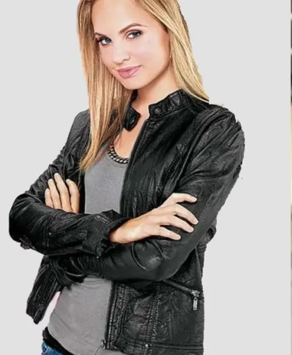 Mean Girls 2 Meaghan Martin Black Leather Jacket