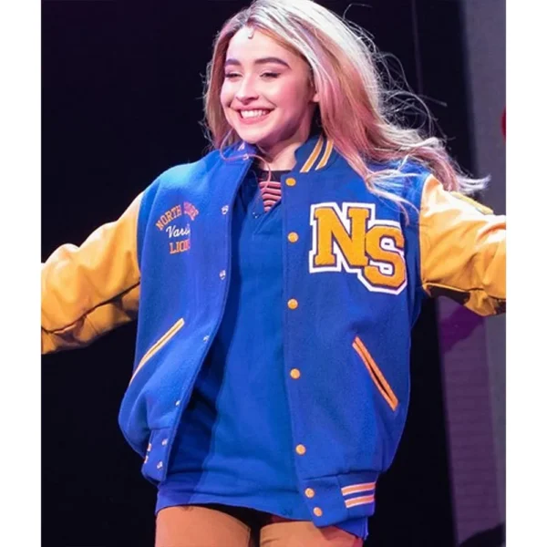 Mean Girls Sabrina Carpenter Purple Varsity Jacket