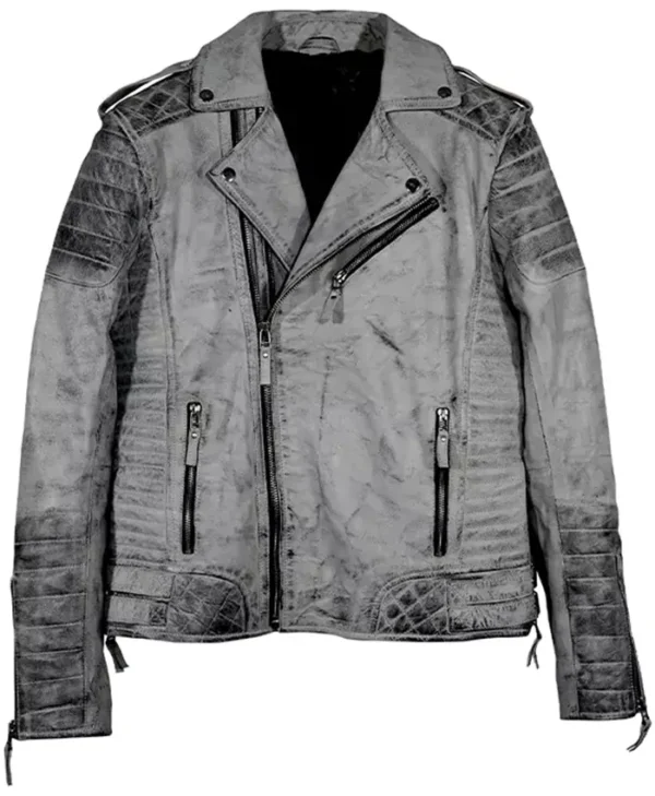 Mens-Smoke-Gray-Quilted-Biker-Weathered-Leather-Jacket