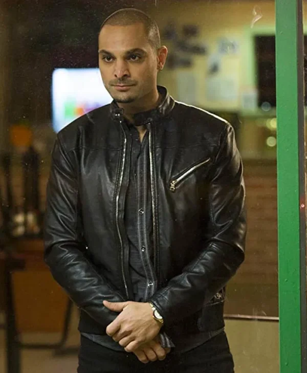 Michael Mando Better Call Saul Black Cafe Racer Leather Jacket