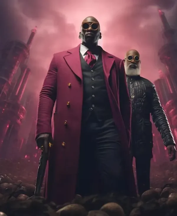 Morpheus The Matrix Resurrections 04 Pink Trench Coat