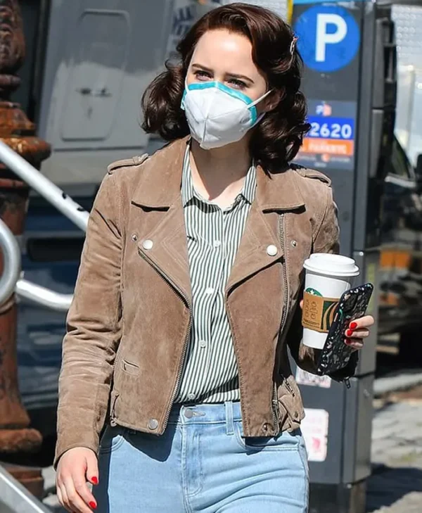 Mrs. Miriam Maisel The Marvelous Brown Biker Jacket