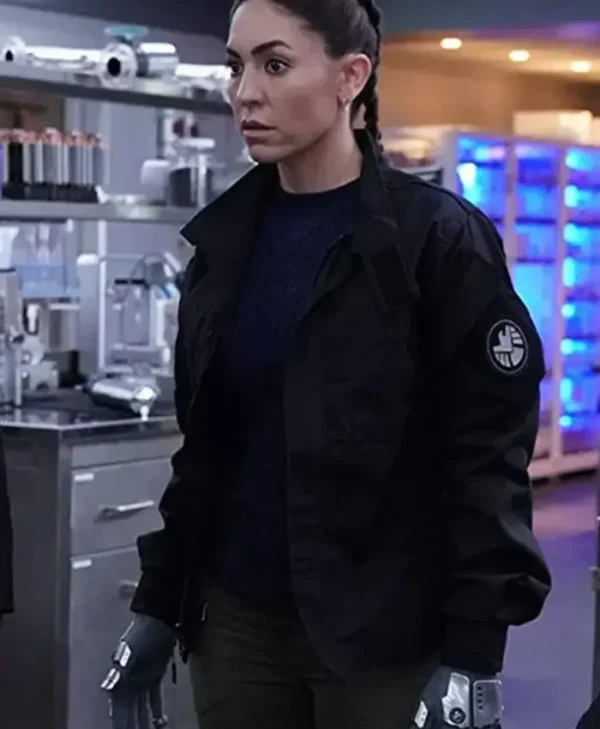 Natalia Cordova Buckley Agents of Shield Slingshot Black Jacket