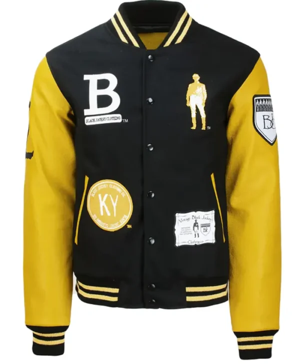 Oliver Lewis Yellow Letterman Varsity Jacket