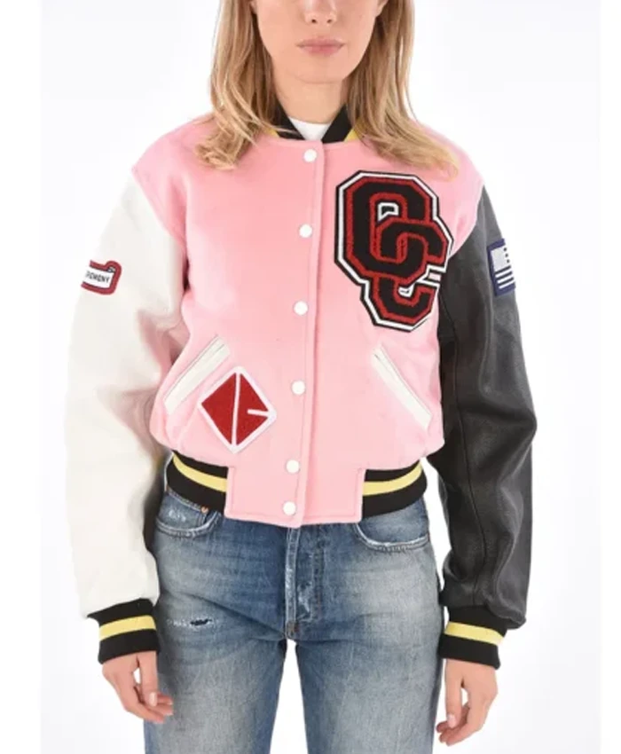 Opening Ceremony Pink Letterman Varsity Jacket - Oskar Jacket