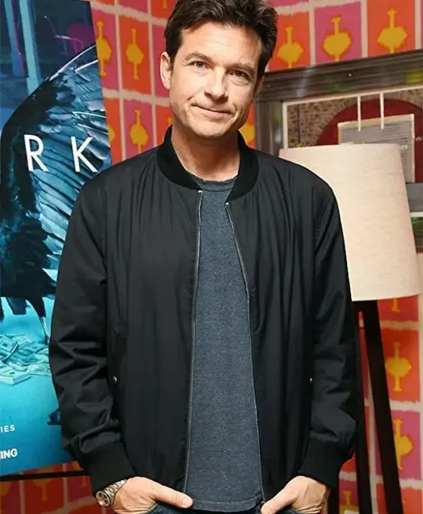 Ozark Marty Byrde Jason Bateman Black Bomber Jacket