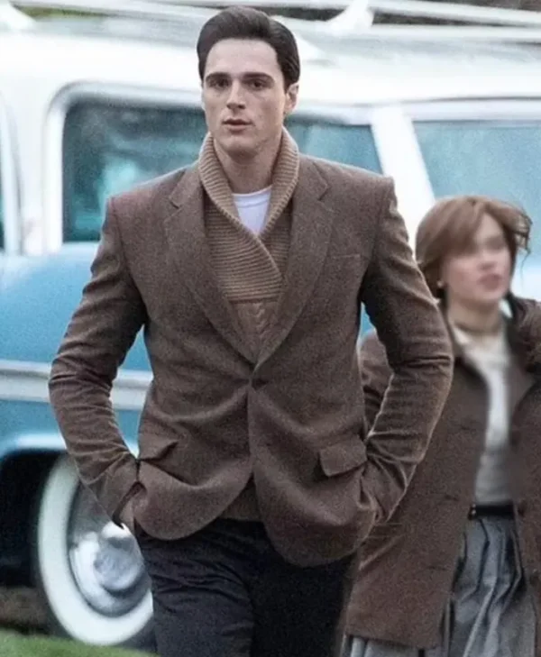 Priscilla 2023 Jacob Elordi Wool Blazer