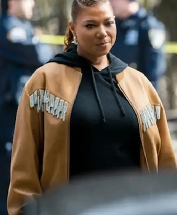 Queen Latifah The Equalizer Brown Bomber Jacket