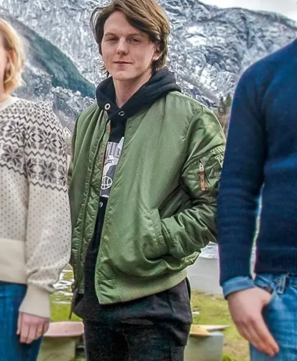 Ragnarok Jonas Strand Gravli Green Bomber Jacket