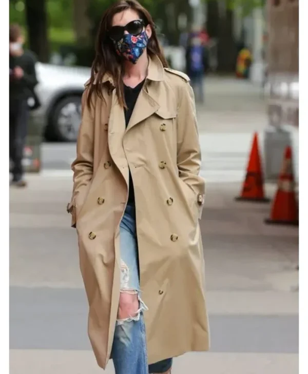 Rebekah Neumann WeCrashed Long Brown Trench Coat