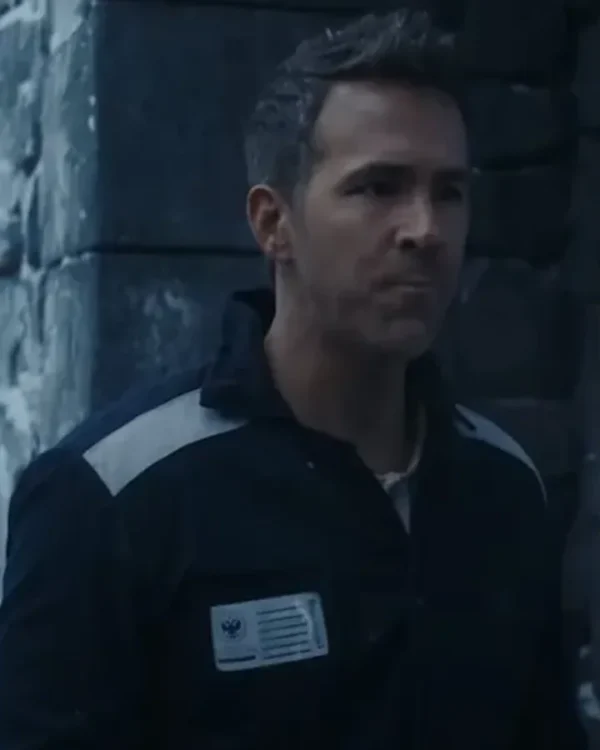 Red Notice Ryan Reynolds Prisoner Blue Cotton Jacket