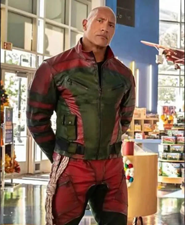 Red One Dwayne Johnson Leather Jacket