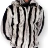 Rex Chinchilla Grey And Black Jacket
