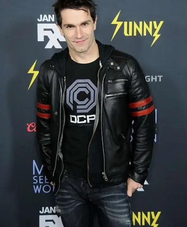 Sam Witwer Supergirl Black Leather Jacket