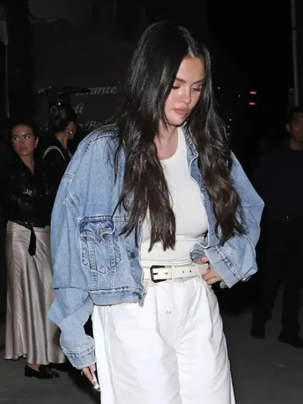 Selena Gomez Blue Denim Jacket