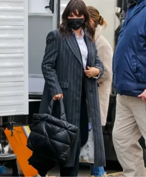 Selena Gomez Only Murders In The Building S03 Pinstripe Coat