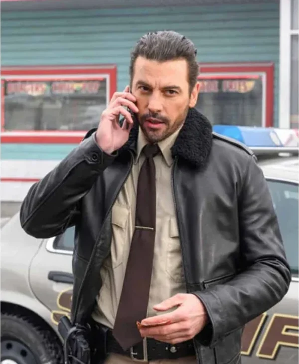 Skeet Ulrich Riverdale Fur Collar Leather Black Jacket