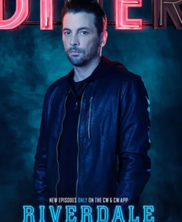 Skeet Ulrich Riverdale S02 Blue Leather Jacket