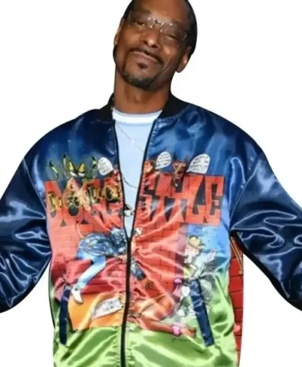 Snoop Dogg Doggy Voice Show Varsity Bomber Jacket