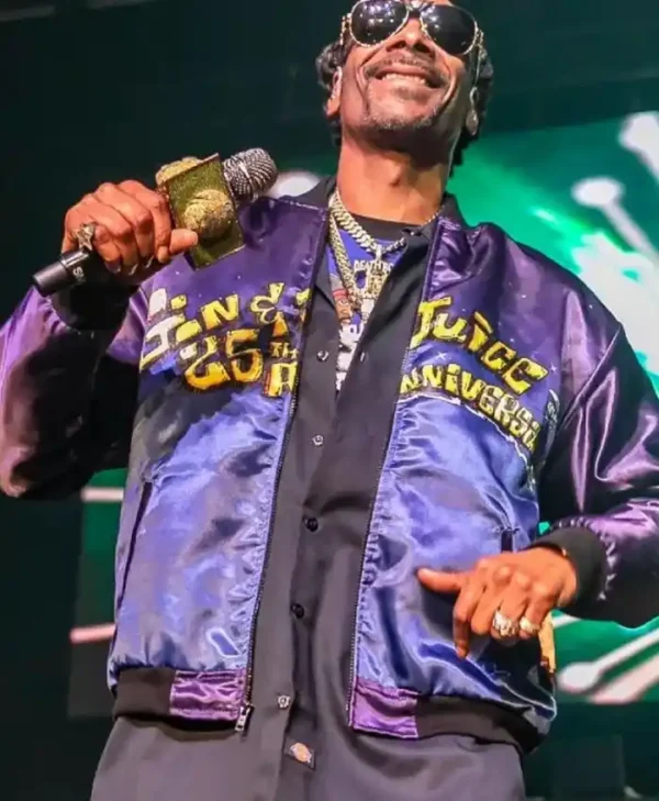 Snoop Dogg Singer Gin and Juice Bomber Jacket