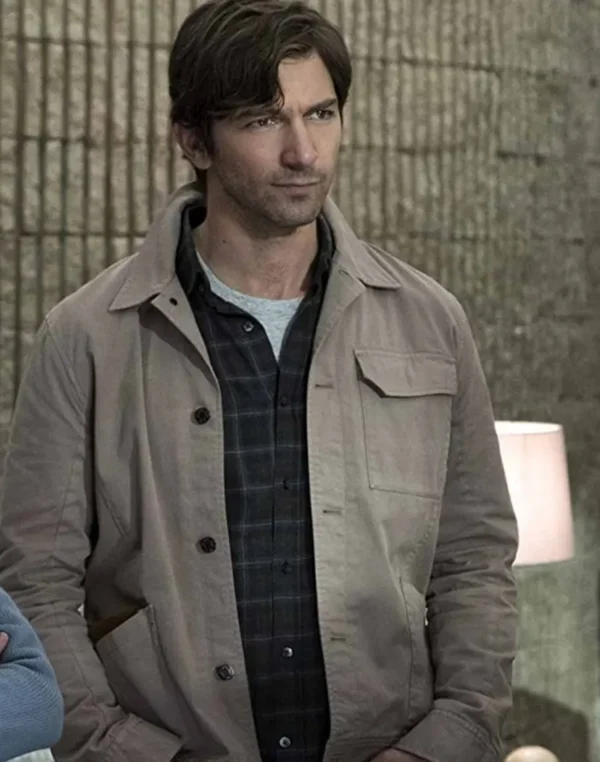 Steven Crain The Haunting of Hill House Men Grey Jacket