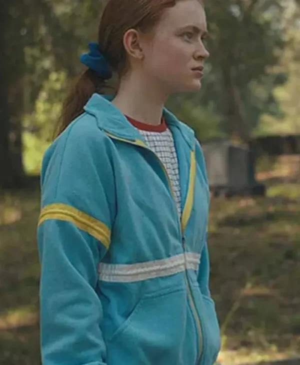 Stranger Things Max Mayfield Blue Fleece Jacket