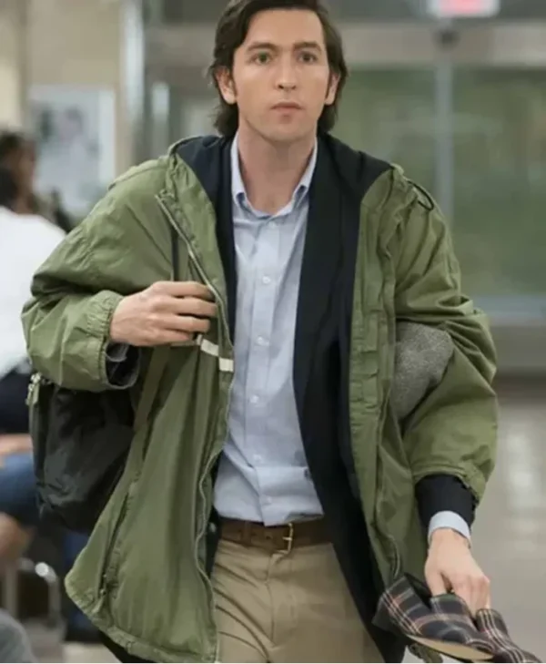 Succession S03 Nicholas Braun Green Hooded Jacket