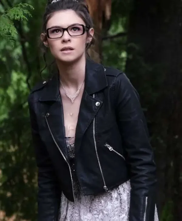 Supergirl S06 Nicole Maines Black Leather Jacket