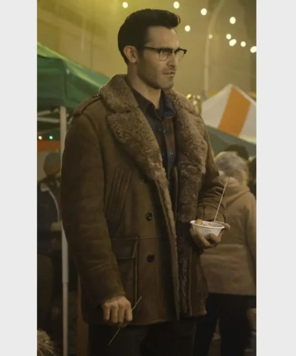 Superman and Lois Clark Kent Shearling Fur Leather Coat