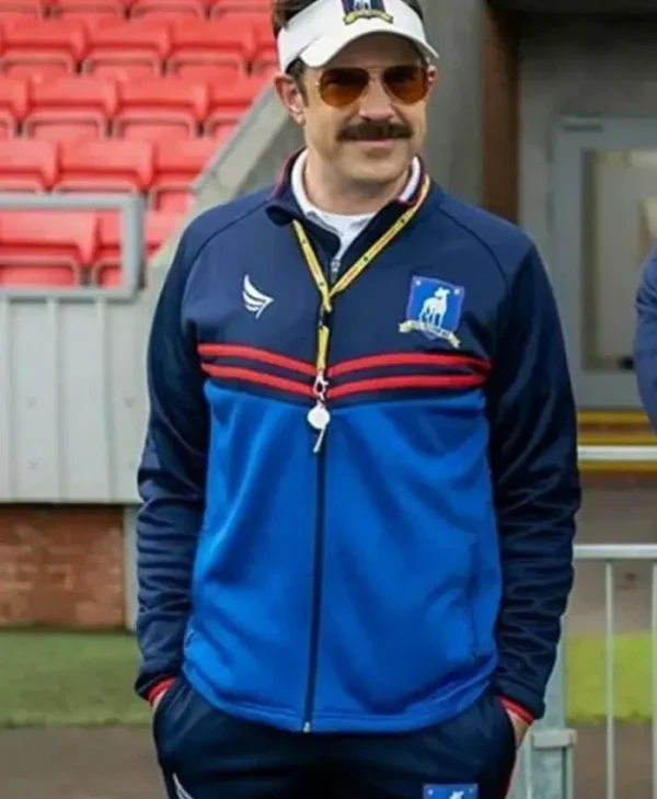 Ted Lasso Jason Sudeikis Blue Track Jacket